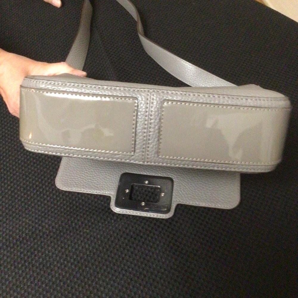 MICHAEL Michael Kors “Lila” patent leather & leather grey shoulder bag - Picture 4 of 4